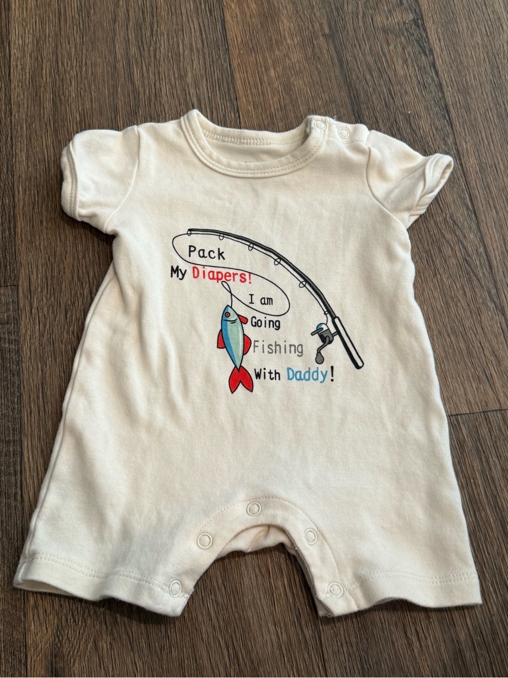 Baby Fishing Romper- 0-3 Months